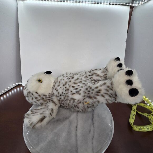 Build-A-Bear Workshop Snowy Owl Plush Stuffed Animal Soft Toy BABW White Gray - Picture 5 of 7